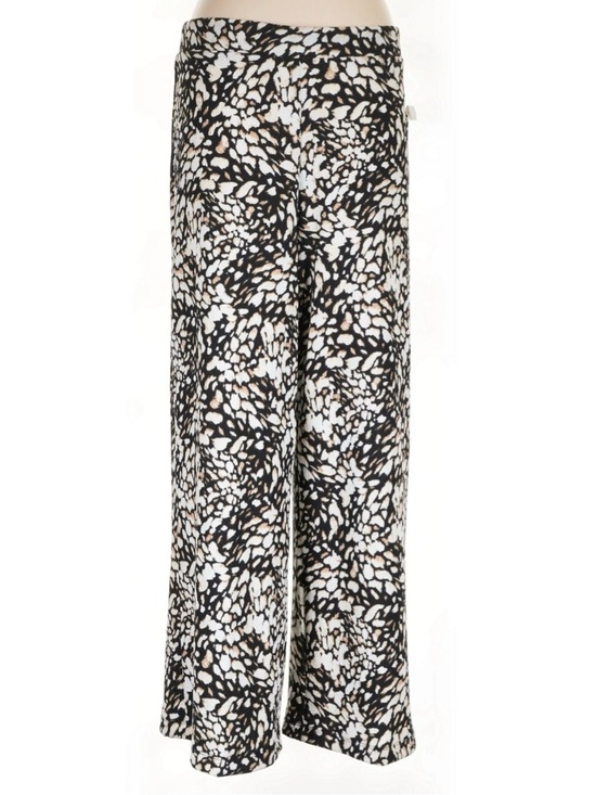 Tahari Pants - Tahari Animal Print Ribbed Wide-Leg Palazzo Pants